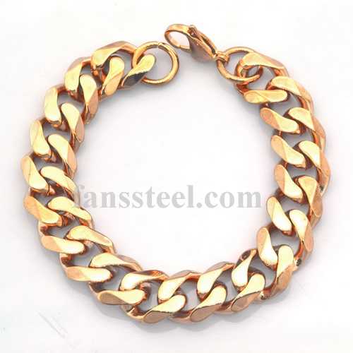 FSB00W66G Stainless steel jewelry cowboy twist Bracelet 